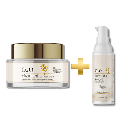 O&O Yüz Kremi ve Yüz Temizleme Köpüğü Cilt Bakım Seti