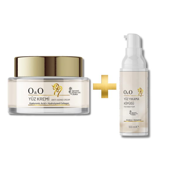 O&O Yüz Kremi ve Yüz Temizleme Köpüğü Cilt Bakım Seti